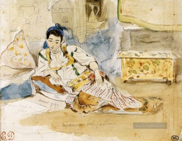  eugene - Mounay ben Sultan romantische Eugene Delacroix